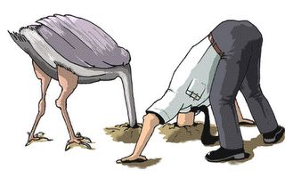 head in sand