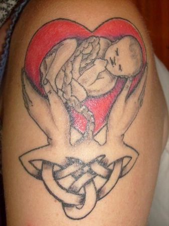  a centre formatted photo with subscripted text underneath Birth Tatoo