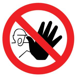 no public access