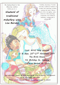 Traditional midwifery weekend Geelong